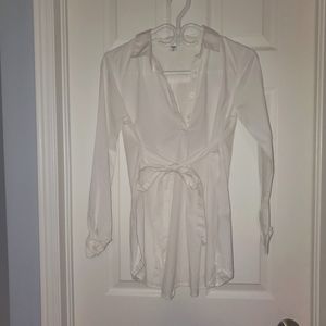 Old Navy Maternity Tie Waist Dress Shirt